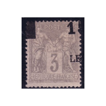 No087 - 3c GRIS SAGE - OBLITERATION TYPOGRAPHIQUE.