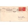 MANCHE - CHERBOURG PAQUEBOT 16-3-1952 / TIMBRES GRANDE BRETAGNE.