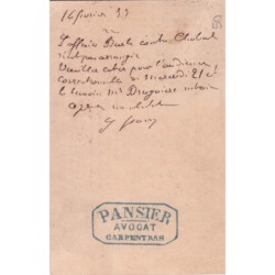 VAUCLUSE - CARPENTRAS - No65+No75 17-2-1877.