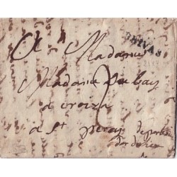ARDECHE - 6 PRIVAS - TAXE 2 MANUSCRITE - SANS DATE AVEC TEXTE.