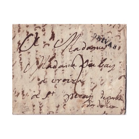 ARDECHE - 6 PRIVAS - TAXE 2 MANUSCRITE - SANS DATE AVEC TEXTE.
