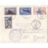 TAAF No13c-22-26-28 DE TERRE ADELIE 14-7-1969 + CACHET.