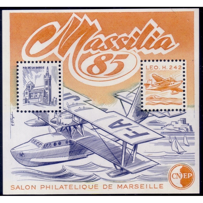 BLOC DE LA C.N.E.P No06 - MASSILIA 85 - MARSEILLE 1985.