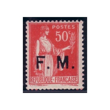 FM No007 50c TYPE PAIX AVEC SURCHARGE.