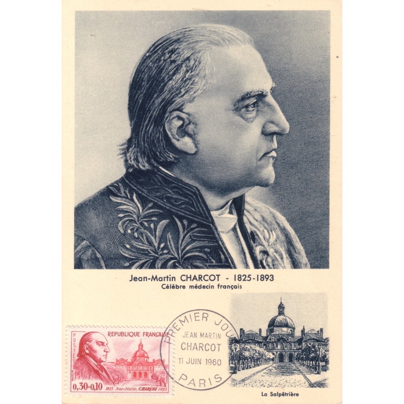 CARTE MAXIMUM - DOCTEUR CHARCOT - PARIS 1960.