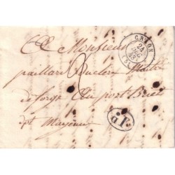 MAYENNE - CRAON T15 DU 24-12-1843 + DECIME ET TAXE 2.