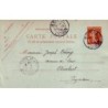 LOIRET-BRIARE 2-9-1908 ENTIER POSTAL SEMEUSE REPIQUAGE.