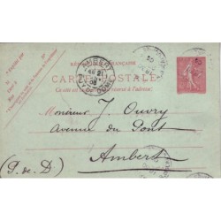 PARIS-ENTIER POSTAL SEMEUSE...