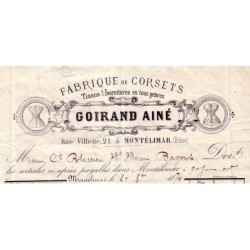 DROME-MONTELIMARD-FABRIQUE DE CORSETS GOIRAND AINE.