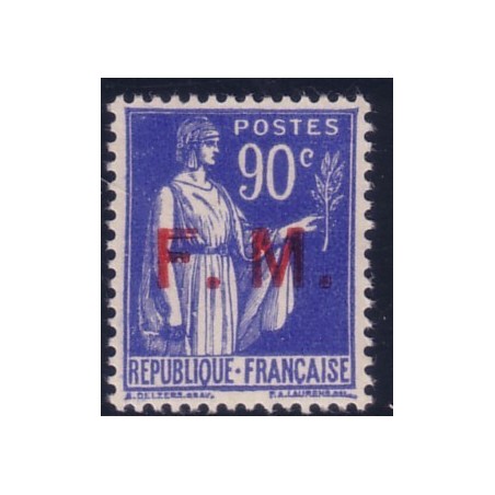 FM No009 TYPE PAIX 90c AVEC SURCHARGE.