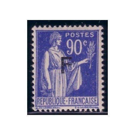 FM No010 TYPE PAIX 90c AVEC SURCHARGE F.