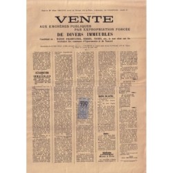 GARD-AIGUES MORTES ET VAUVERT -TIMBRE AFFICHE SUR DOCUMENT COMPLET.