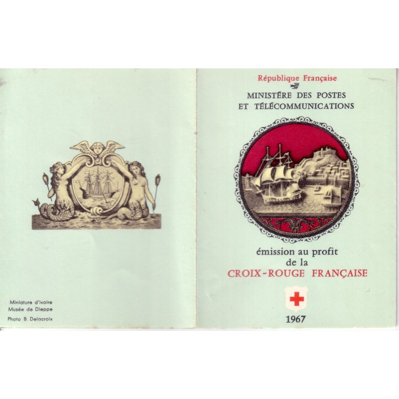 CROIX ROUGE - CARNET DE 1967 - OBLITERE DIEPPE.