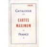 CATALOGUE DES CARTES MAXIMUM DE FRANCE - 1959.