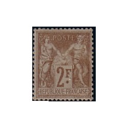 No105 - 2F BISTRE TYPE SAGE - NEUF - COTE 190€.