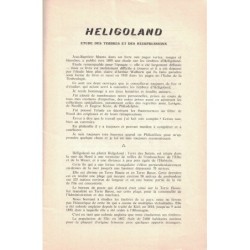 CAHIER PHILATELIQUE - No14 - DECEMBRE 1963 - HELIGOLAND ETUDE.