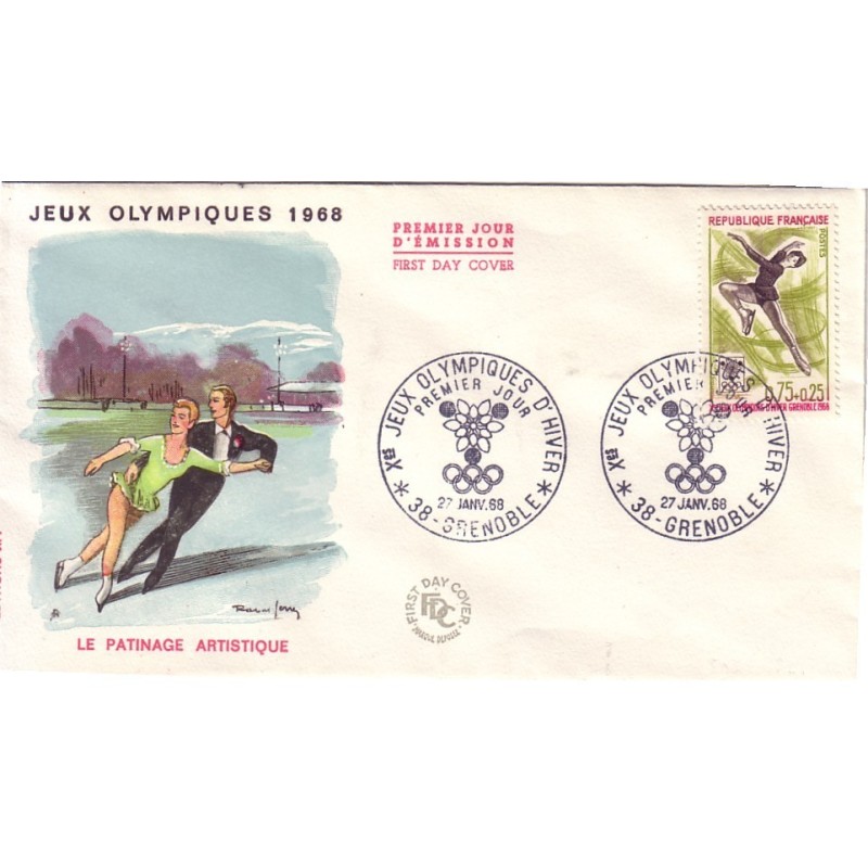 1ER JOUR - JEUX OLYMPIQUE D'HIVER-GRENOBLE 1968-PATINAGE.
