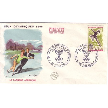 1ER JOUR - JEUX OLYMPIQUE D'HIVER-GRENOBLE 1968-PATINAGE.