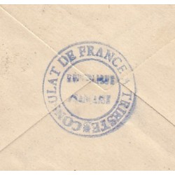 ITALIE - TRIESTE DU 23-7-1923 - LETTRE TAXEE DU CONSULAT DE FRANCE A TRIESTE.