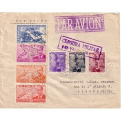 ESPAGNE - LETTRE PAR AVION...