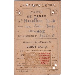 CARTE DE TABAC - ENTRAIDE...