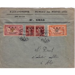 SYRIE- MERSON - VOL ALEP ALEXANDRETTE PAR AVION MILITAIRE 1921