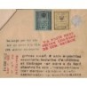 MAINE ET LOIRE - GREVE - VIGNETTE CHAMBRE DE COMMERCE DE SAUMUR 15F + 5F - SUR LETTRE AVEC DIVERS CACHETS - 14-8-1953.