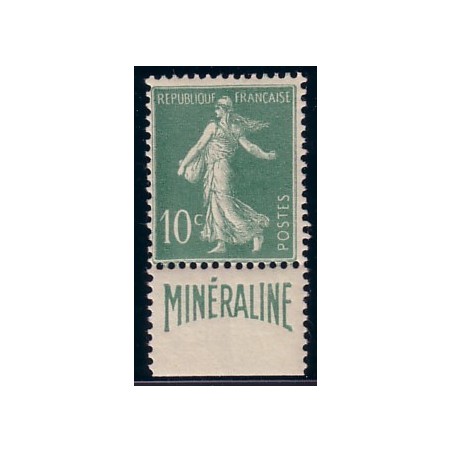 No0188A - SEMEUSE 10c BANDE PUB MINERALINE - NEUF AVEC TRACE LEGERE*.