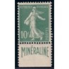 No0188A - SEMEUSE 10c BANDE PUB MINERALINE - NEUF AVEC TRACE LEGERE*.