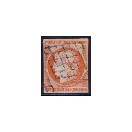 No005 - CERES 40c ORANGE REPARE - TB - COTE 500€.