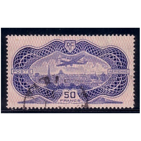 PA No015 - 50F OUTREMER OBLITERE - COTE 400€.