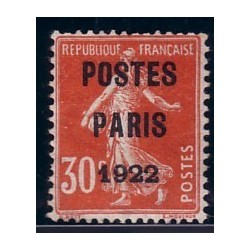 PREO No032 - POSTES PARIS - SANS GOMME - SIGNE JF BRUN.