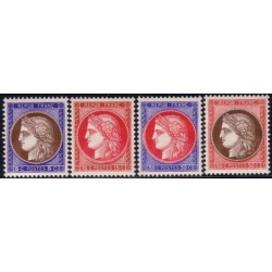 No0348/0353 - TYPE CERES DU BLOC PEXIP 1937 - NEUF*-TRACE DE CHARNIERE.