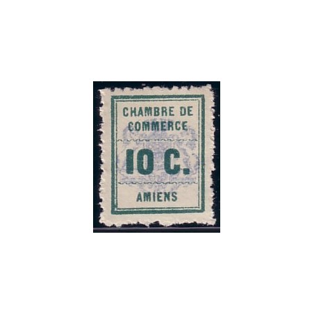 TIMBRE DE GREVE - No01 - CHAMBRE DE COMMERCE DE D'AMIENS-NEUF**..