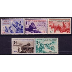 LVF - BORODINO - SERIE DE 5 VALEURS - NEUF**.