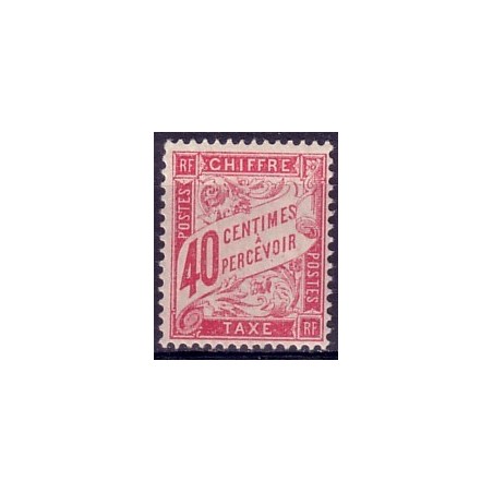 TAXE No035 - 40c ROSE - NEUF**.