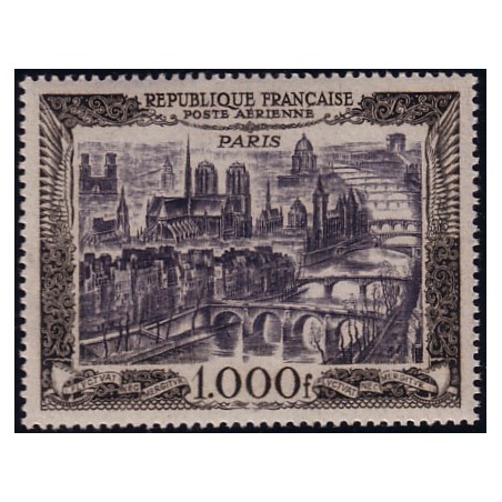 PA No029 - VUE DE PARIS - NEUF*-TRACE DE CHARNIERE.