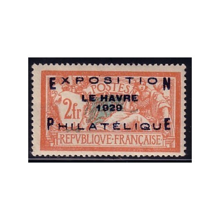 No0257A - MERSON SURCHARGE EXPOSITION PHILATELIQUE DU HAVRE 1929.