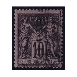PREO No004 - SAGE 10c SURCHARGE SUR 4 LIGNES - RARE.