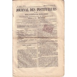TIMBRE IMPERIAL 2c VIOLET No7 SUR JOURNAL DES INSTITUTEURS