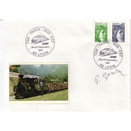 GANDON PIERRE - GRAVEUR - TGV PARIS SUD EST-SIGNATURE PIERRE GANDON GRAVEUR