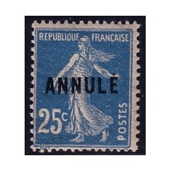 COURS D'INSTRUCTION - No140 SEMEUSE SURCHARGE ANNULE-NEUF**.