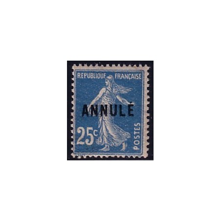 COURS D'INSTRUCTION - No140 SEMEUSE SURCHARGE ANNULE-NEUF**.