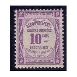 TAXE No044 - 10c VIOLET ***