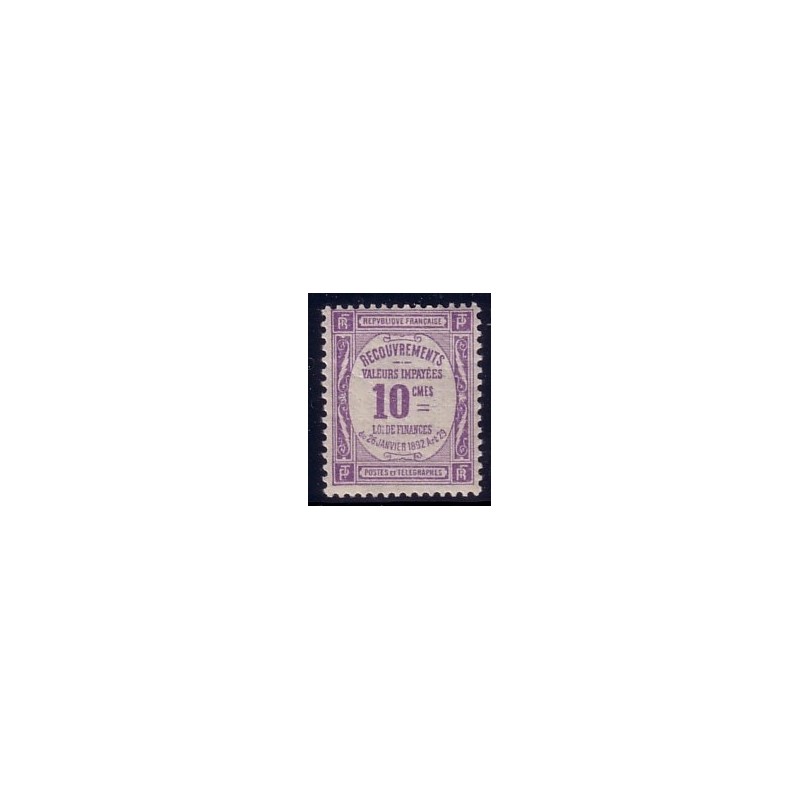 TAXE No044 - 10c VIOLET ***