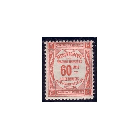 TAXE No048 - 60c ROUGE***