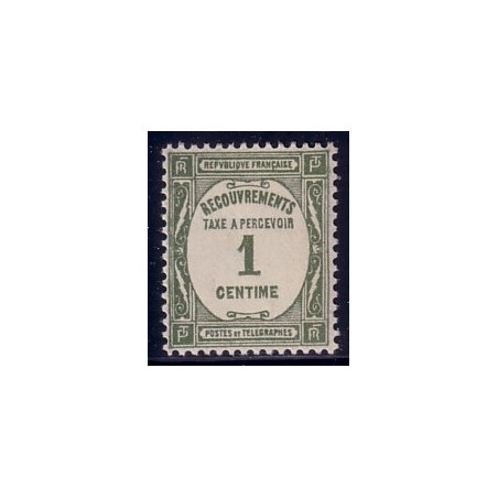 TAXE No055 - 1c OLIVE***