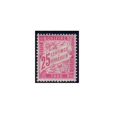 TAXE No032 - 25c ROSE***
