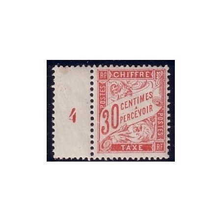 TAXE No033 - ROUGE CARMINE*** MILLESIME 4.