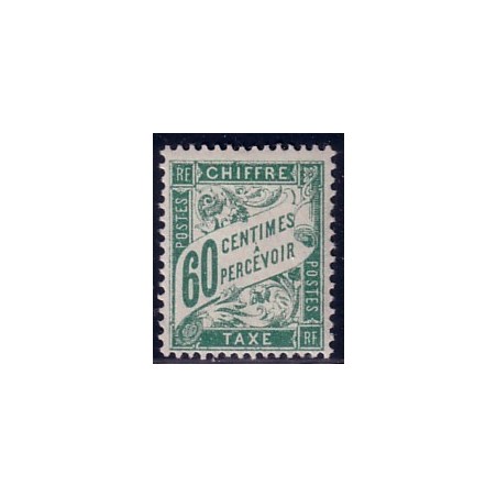 TAXE No38 - 60c VERT***